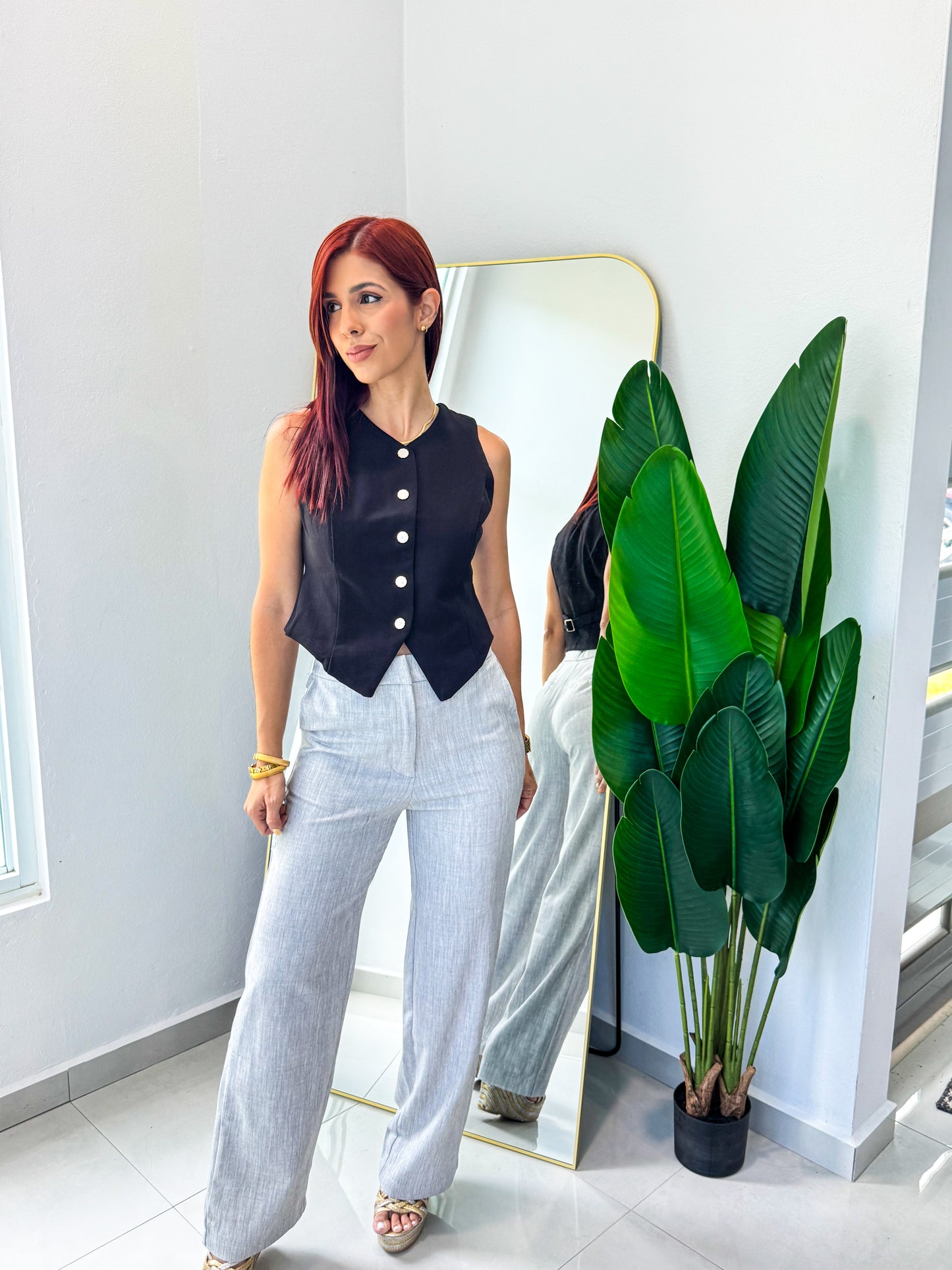 “Ivette” Grey Pant