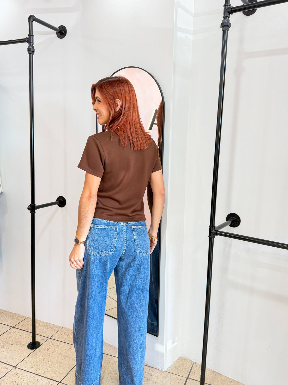 “Lymarie” Brown Top