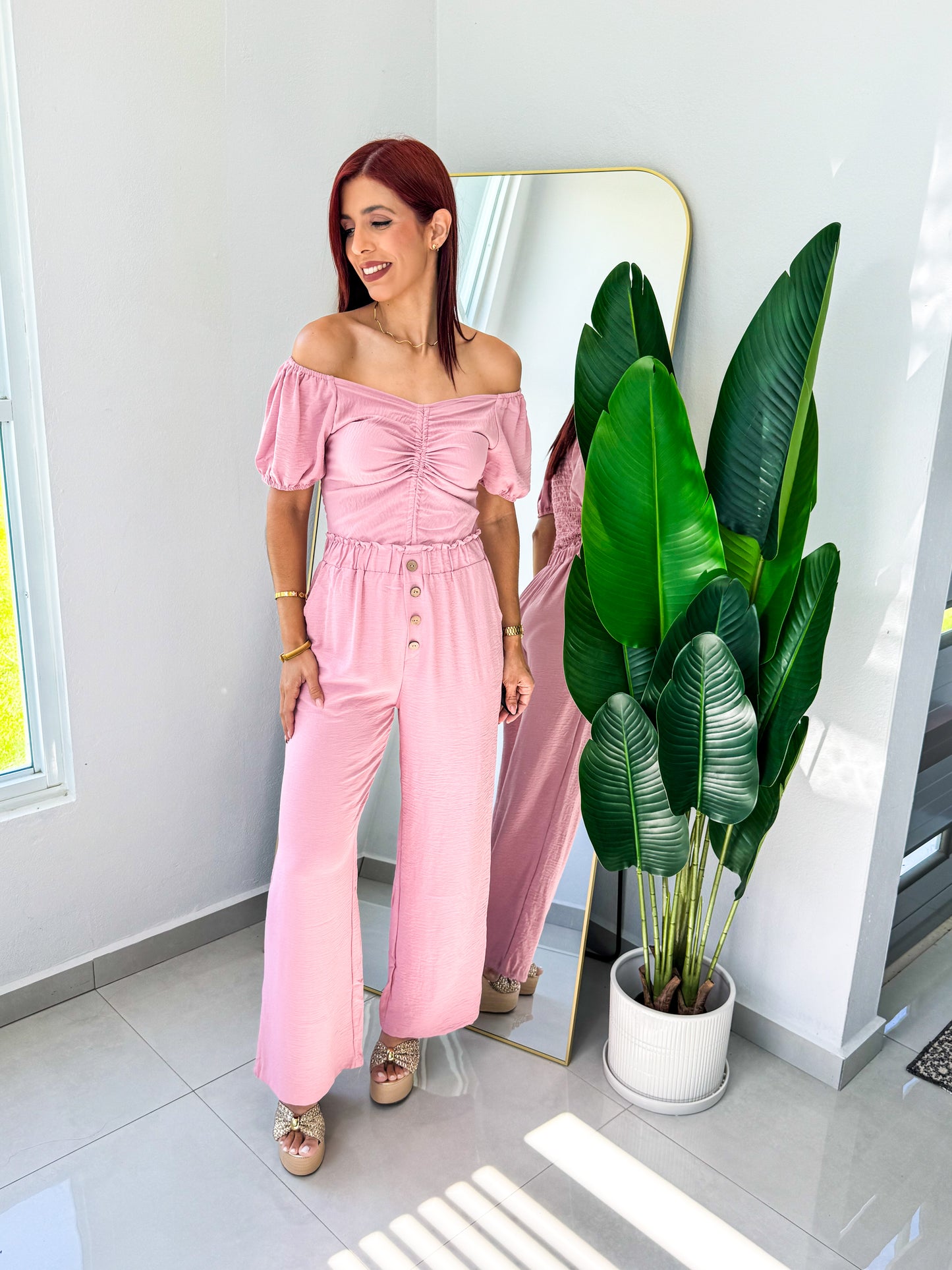 “Arelis” Mauve Set