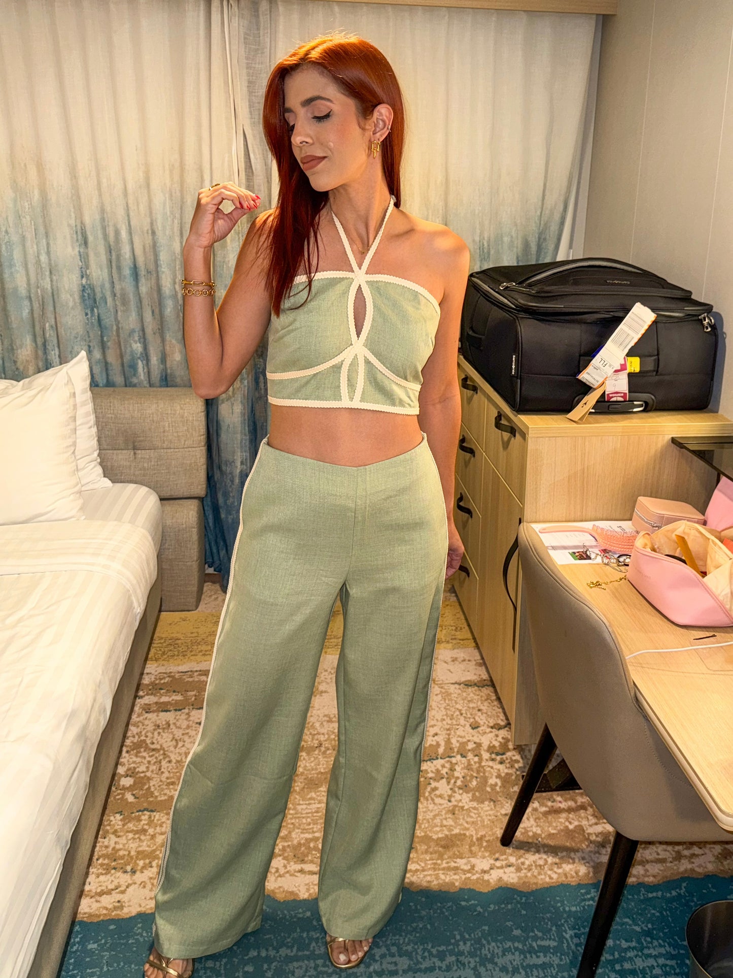 “Paola” Sage Set