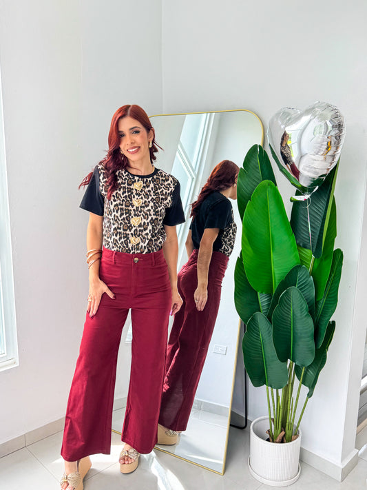 PRE ORDEN “Mara” Wine Pant (leer descripción)