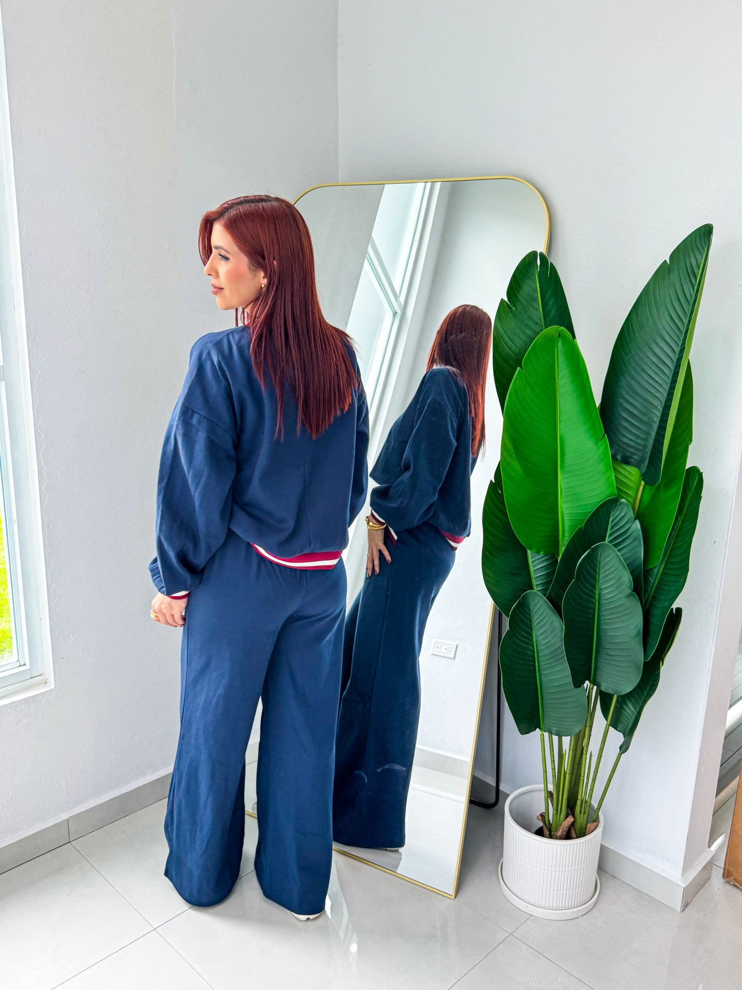 “Claudia” Navy Travel Set