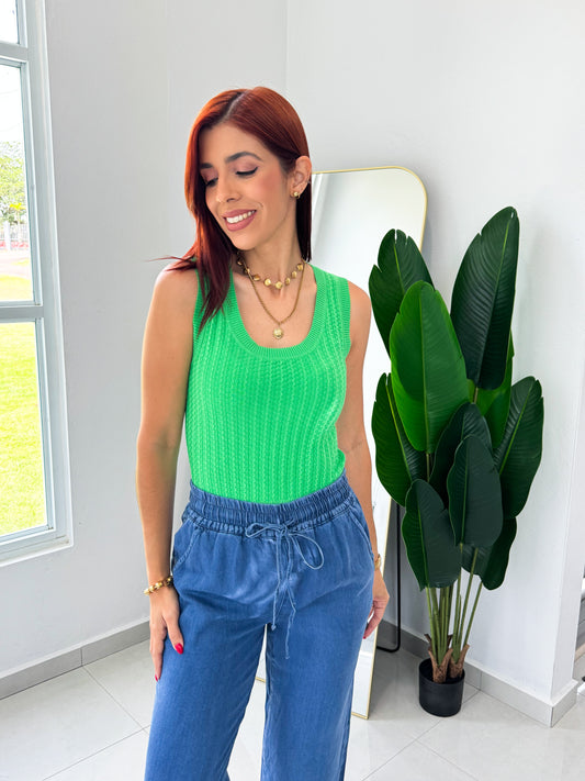 “Delia” Kelly Green Top