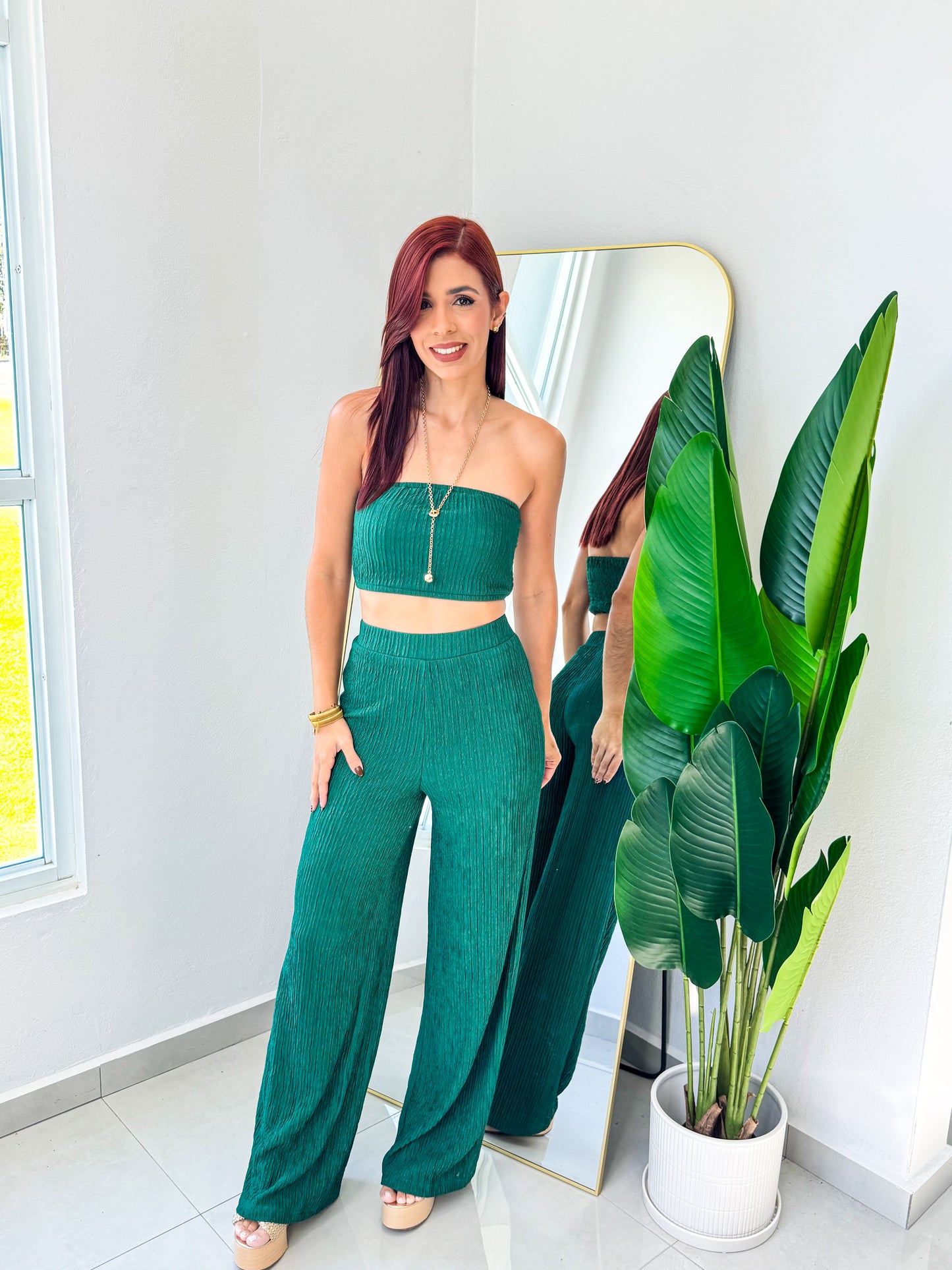 “Elisa” Emerald Green 3pcs Set