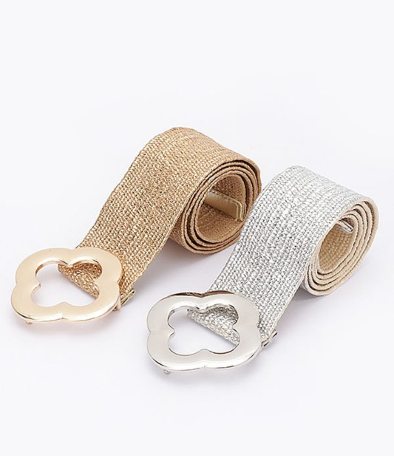 Elastic Belt Silver