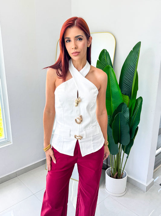 “Rosa” White TOP