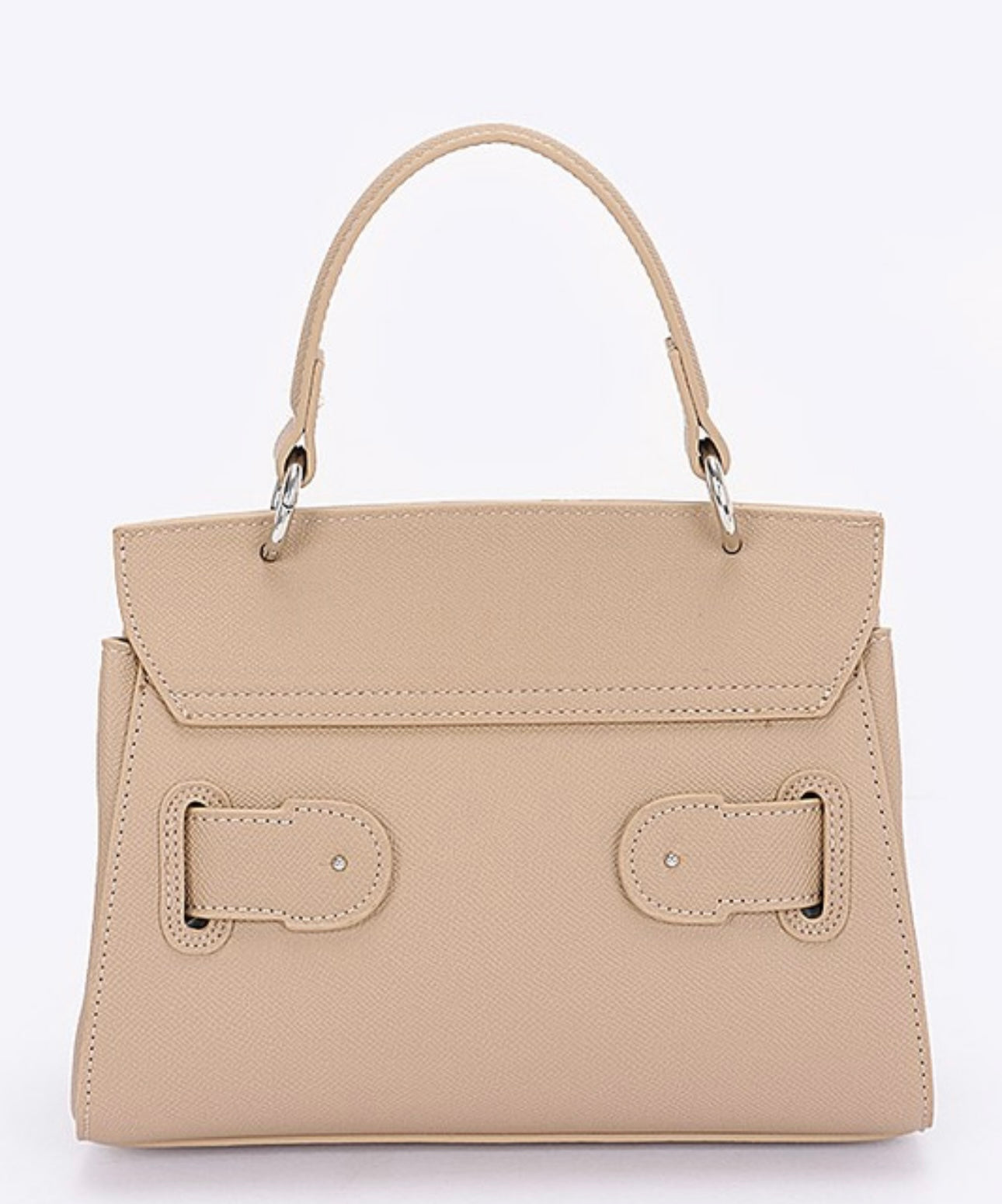 Faux Leather Black & Beige Bag