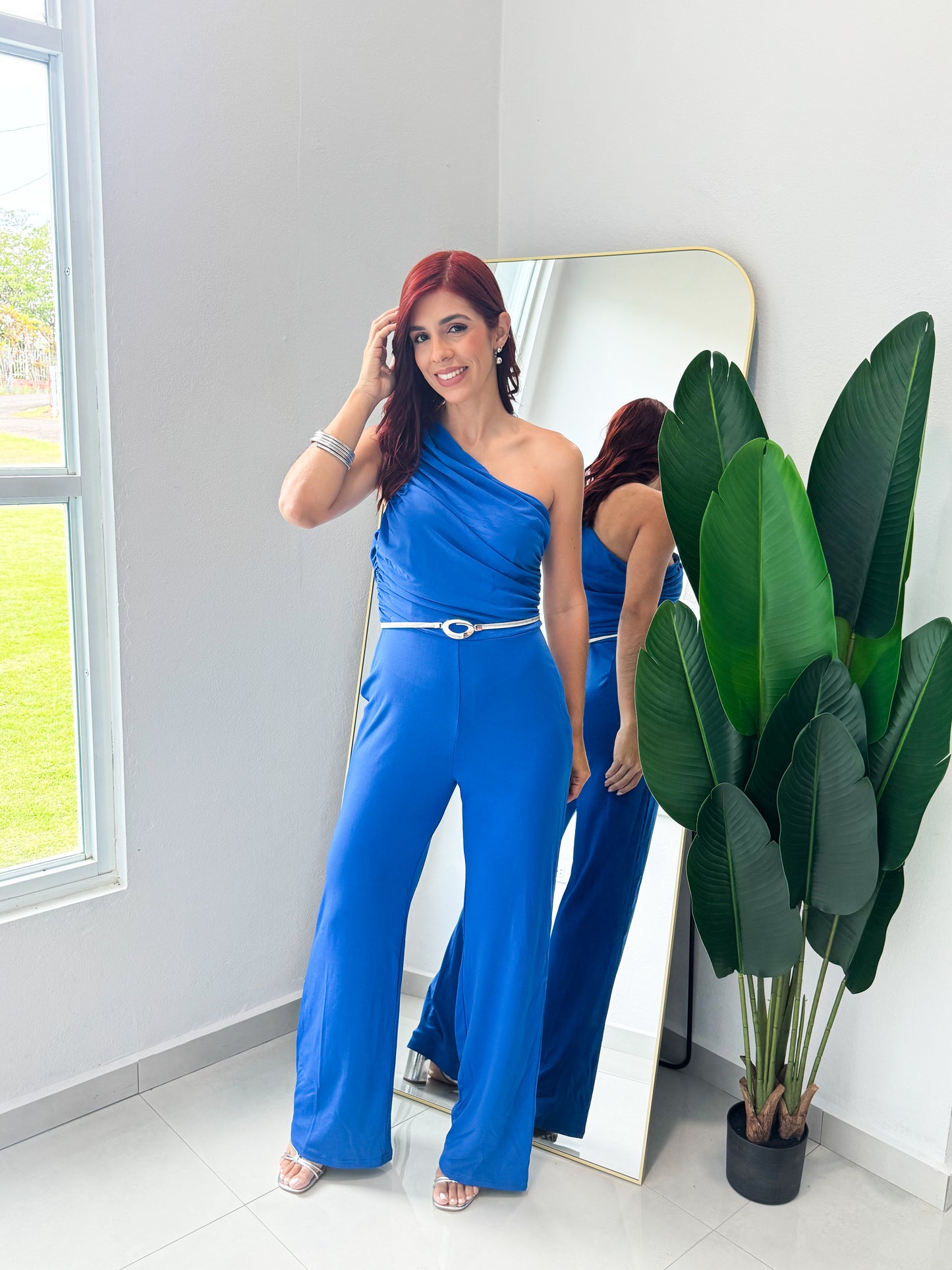 “María” Royal Jumpsuit