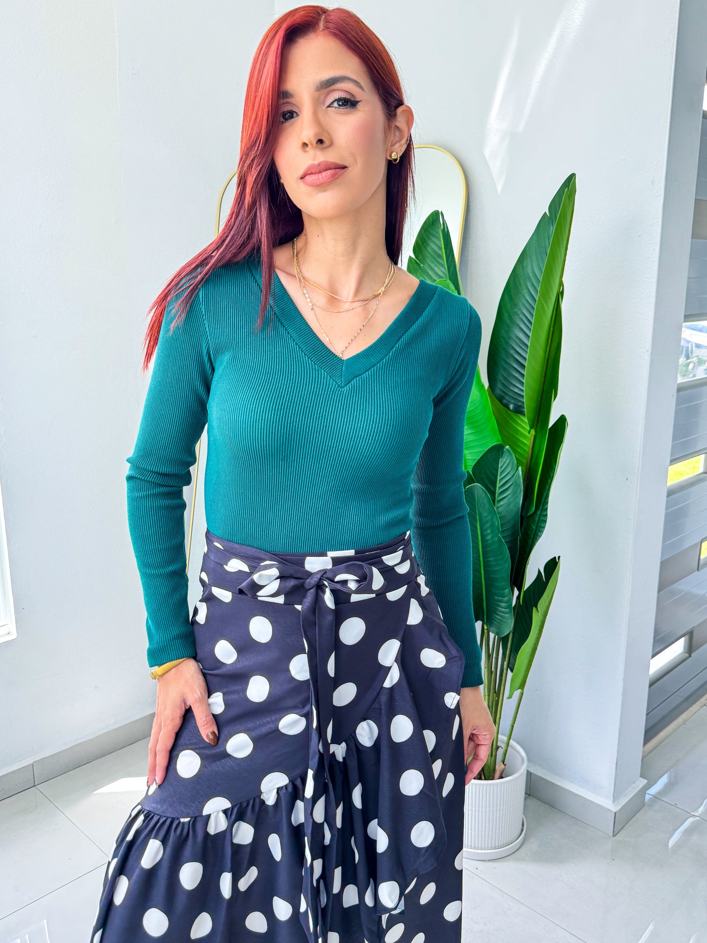 Long Sleeve Basics Bodysuits (Red, Emerald & Black)