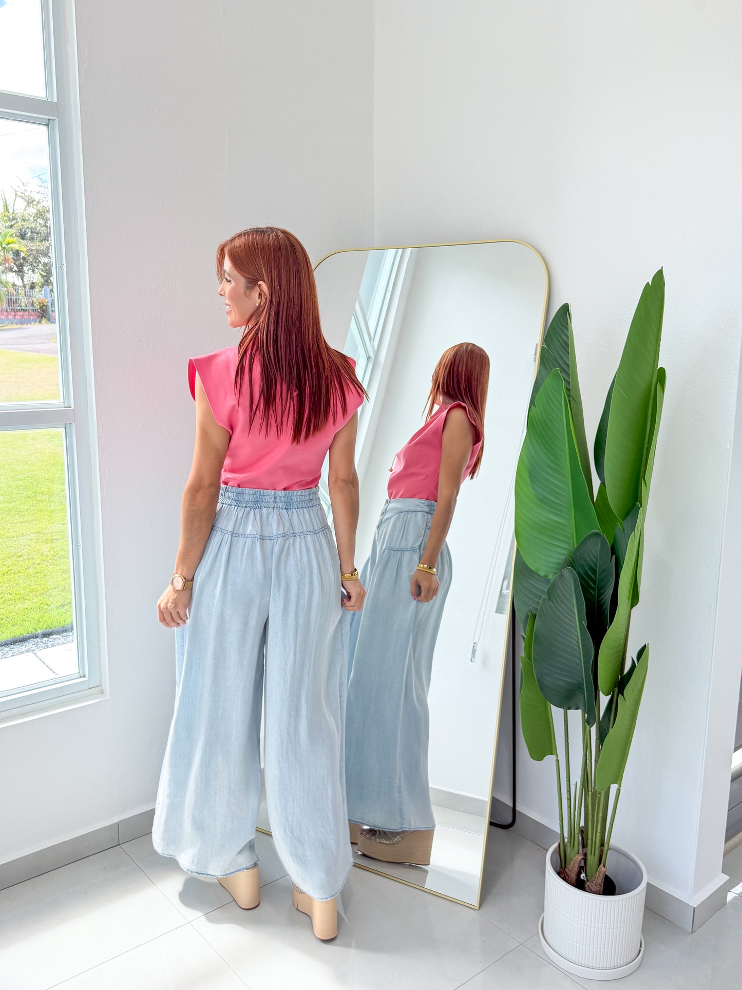 “Mariana” Coral Top