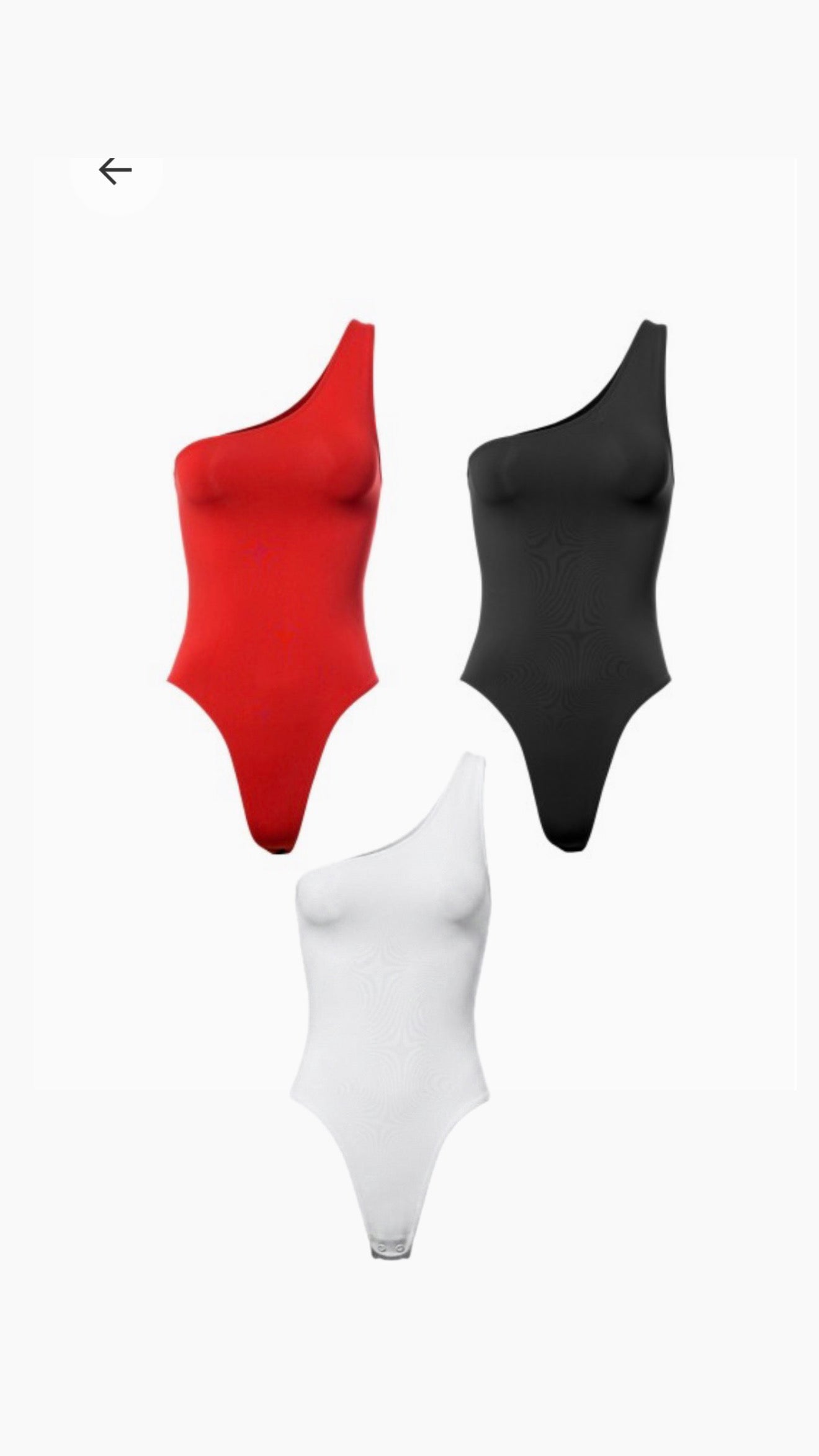 One Shoulder Bodysuit (3 colores)