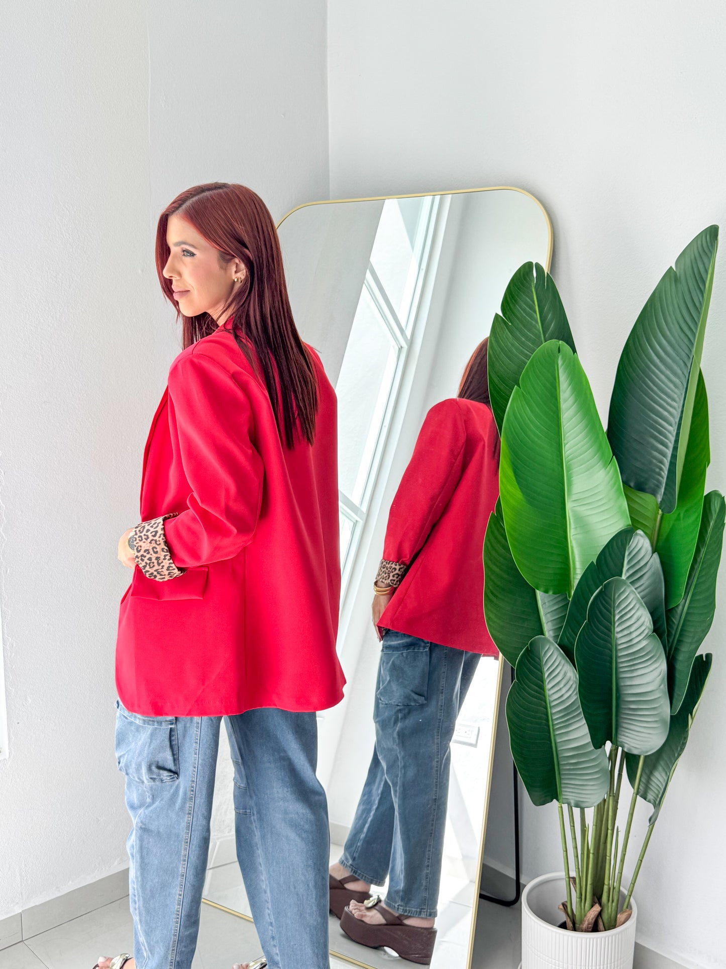 “Keila” Red Blazer (línea Italiana)