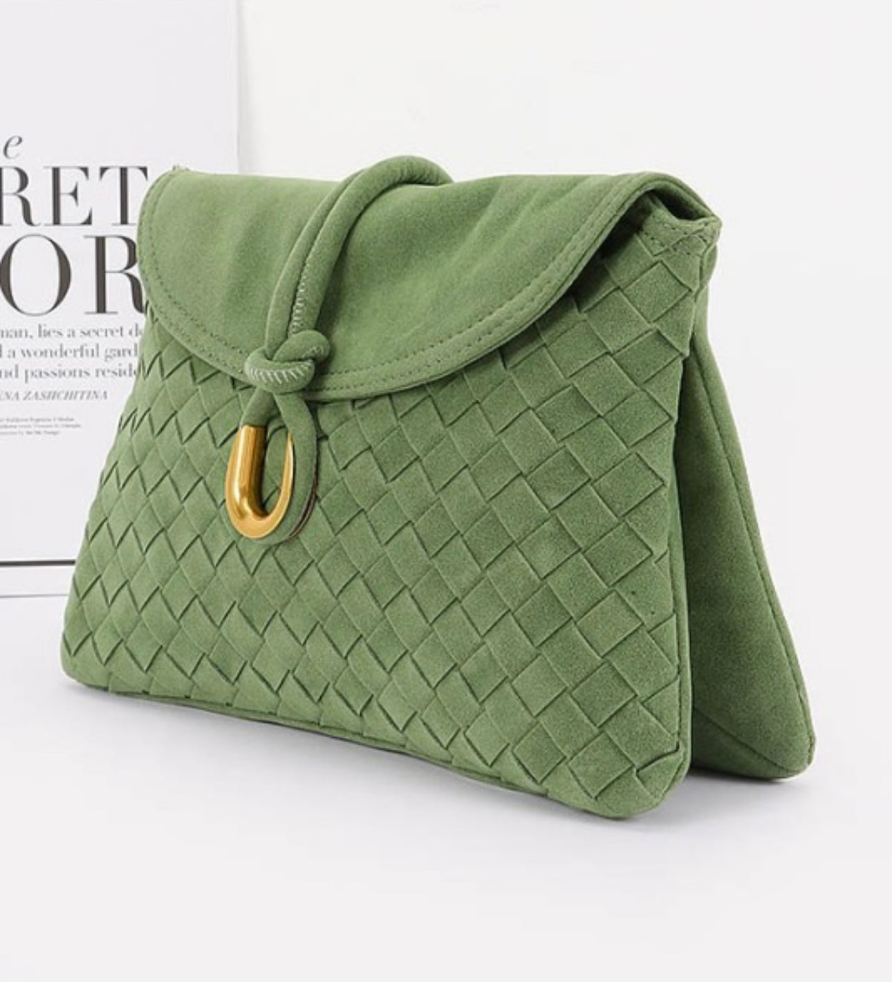 Suede Bags (Black, Green & Brown)