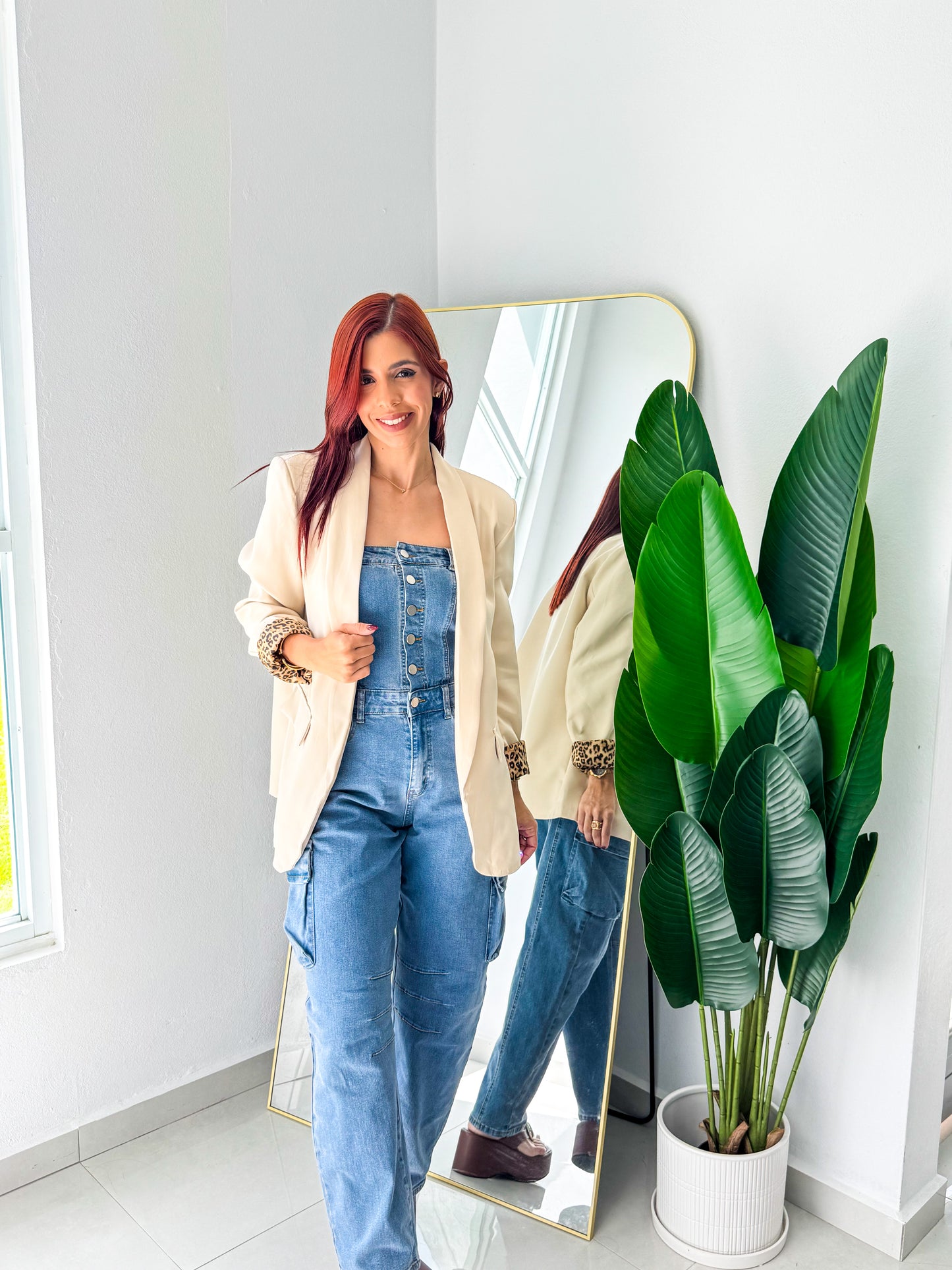 “Keila” Cream Blazer (línea Italiana)