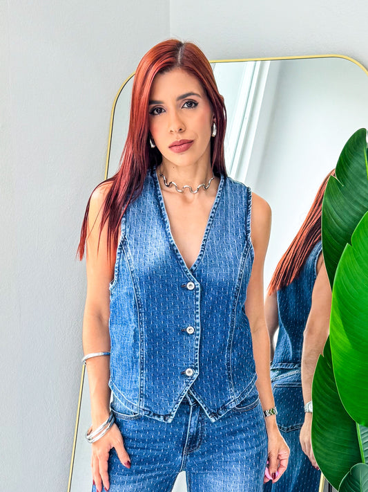 “Lorian” Denim Vest