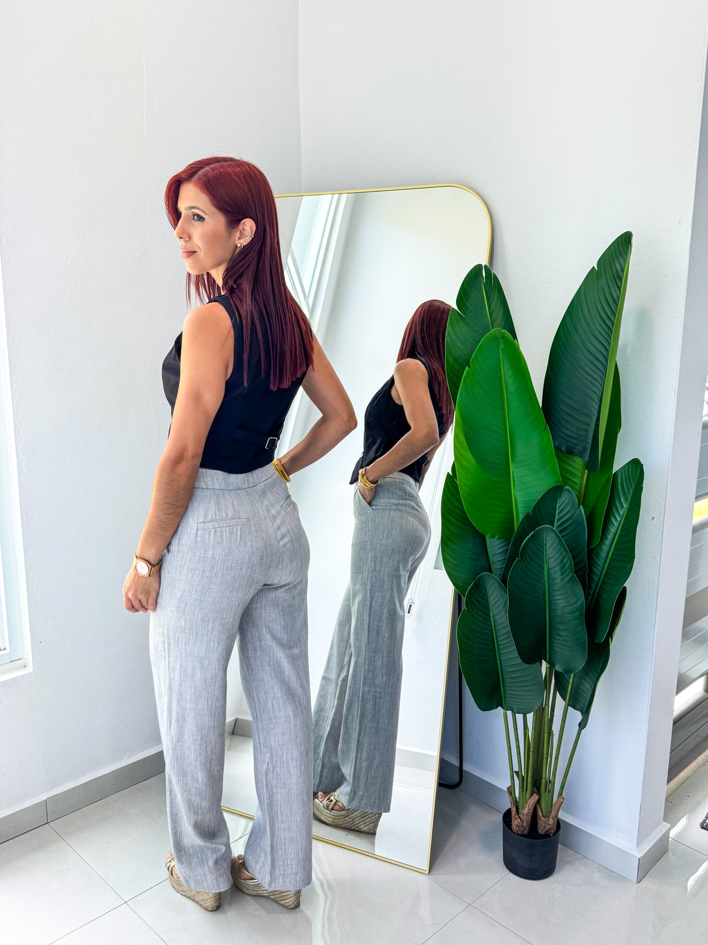 “Ivette” Grey Pant