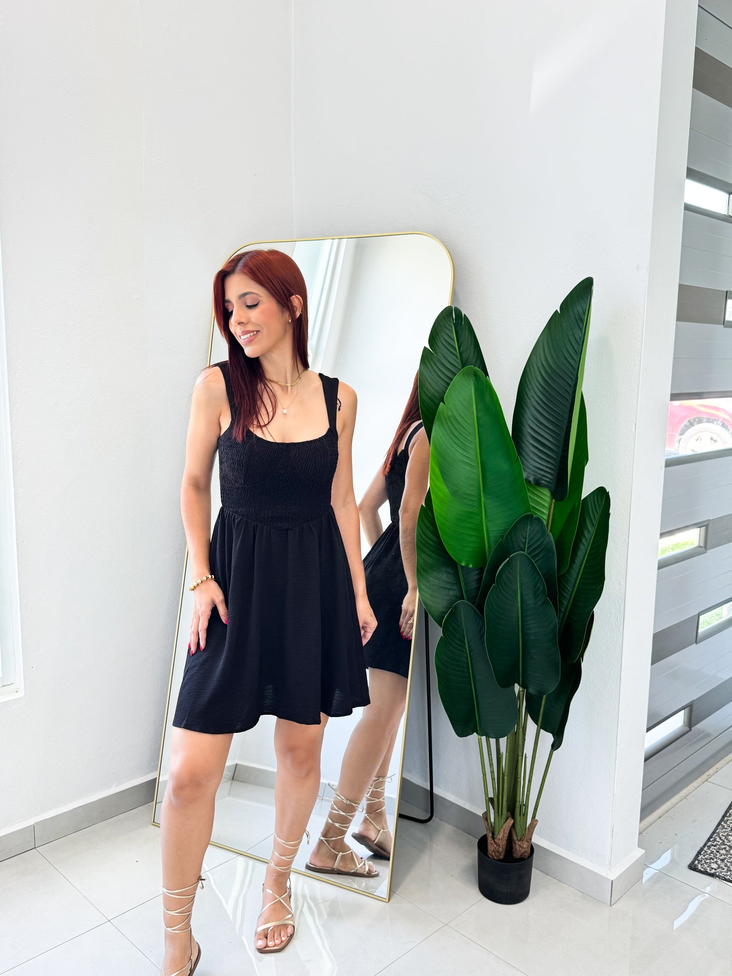 “Glenda” Black Dress