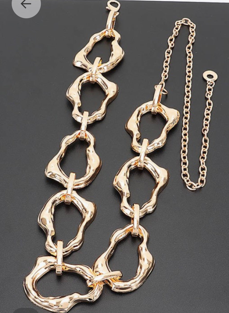 Gold & Silver Adjustable Belt