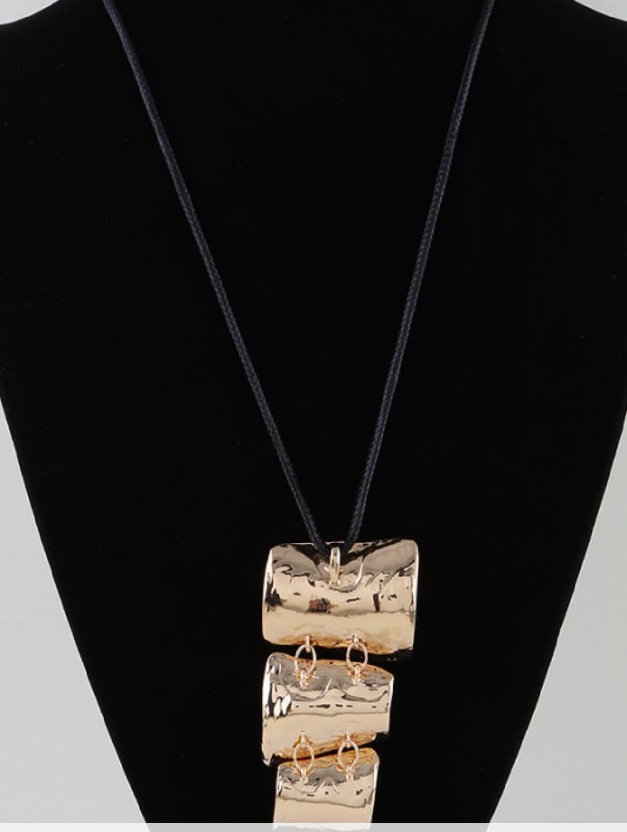 Triple Hammered Necklace