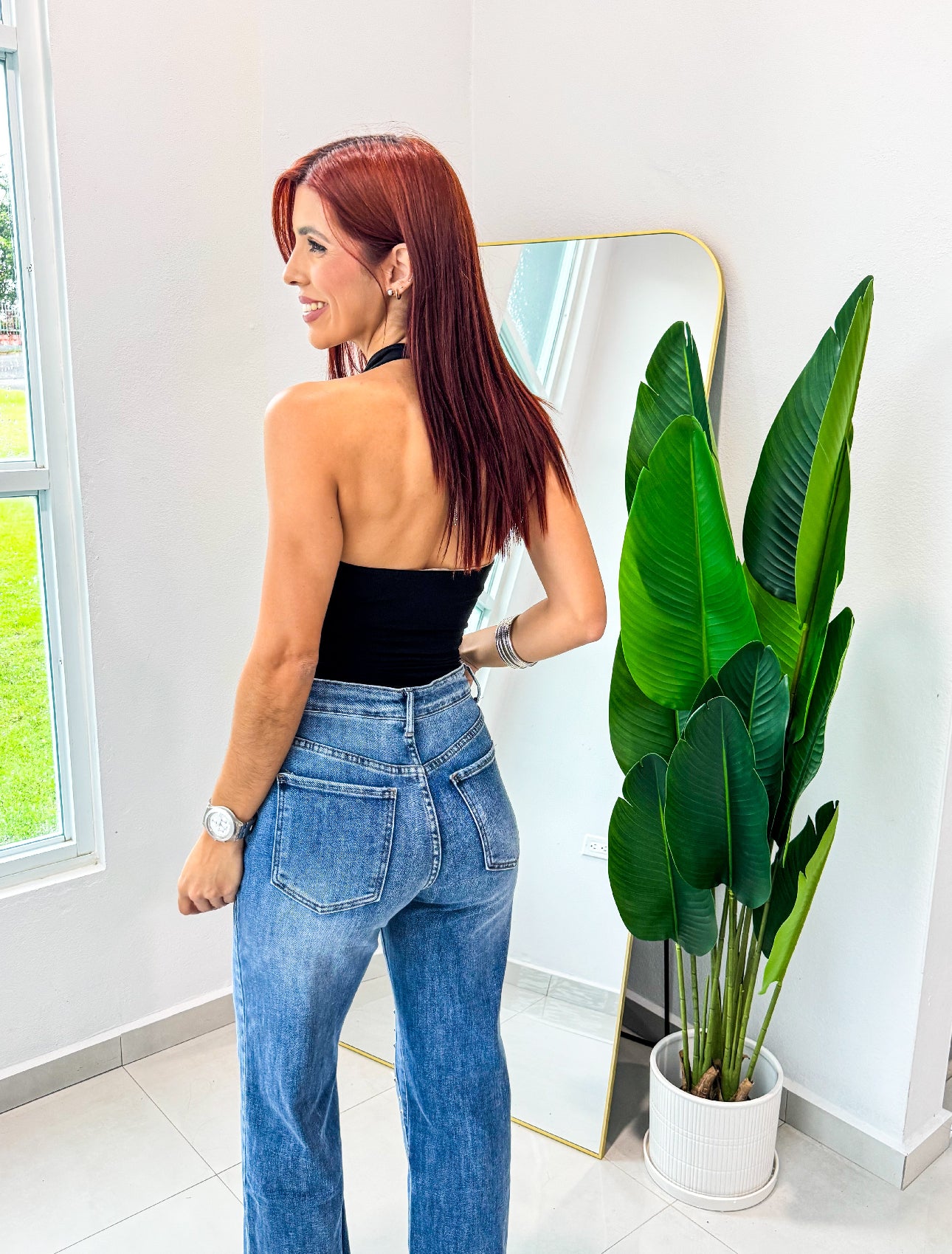 “Lorena” Wine Halter Top