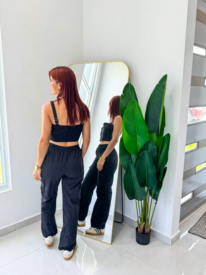 “Yara” Black Cargo Set