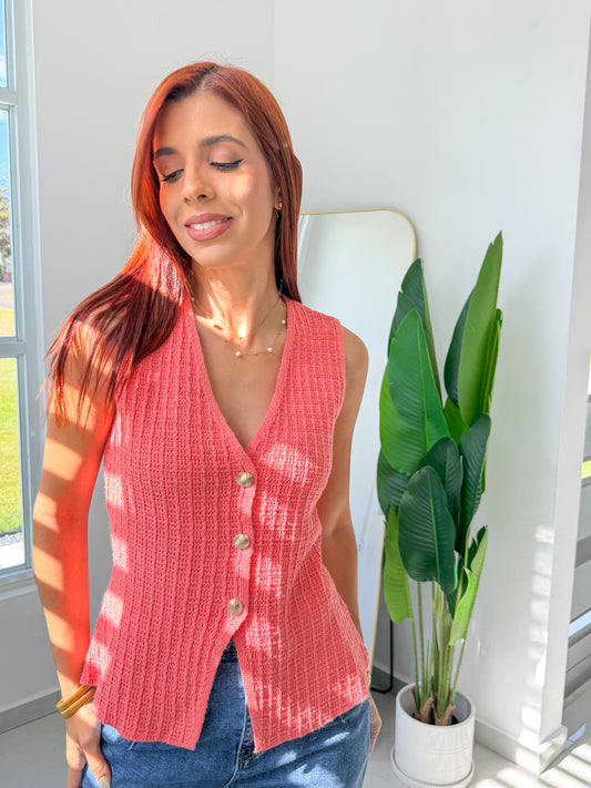 “Laura” Coral Top