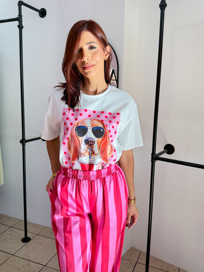 “Gaia” Beagle Printed T-shirt