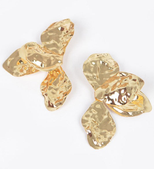 Gold & Silver Leaf Earrings