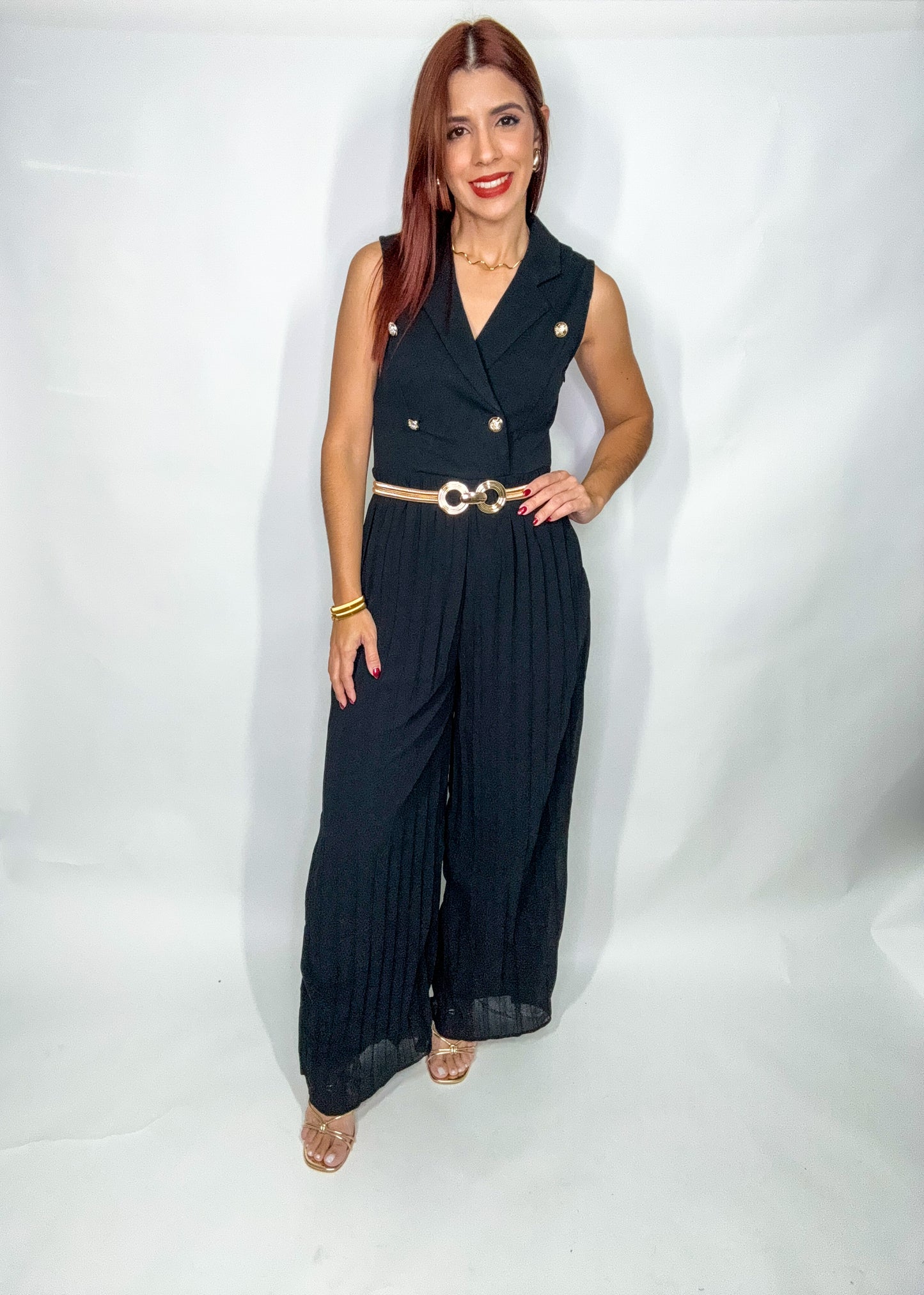 “Marilyn” Black Jumpsuit