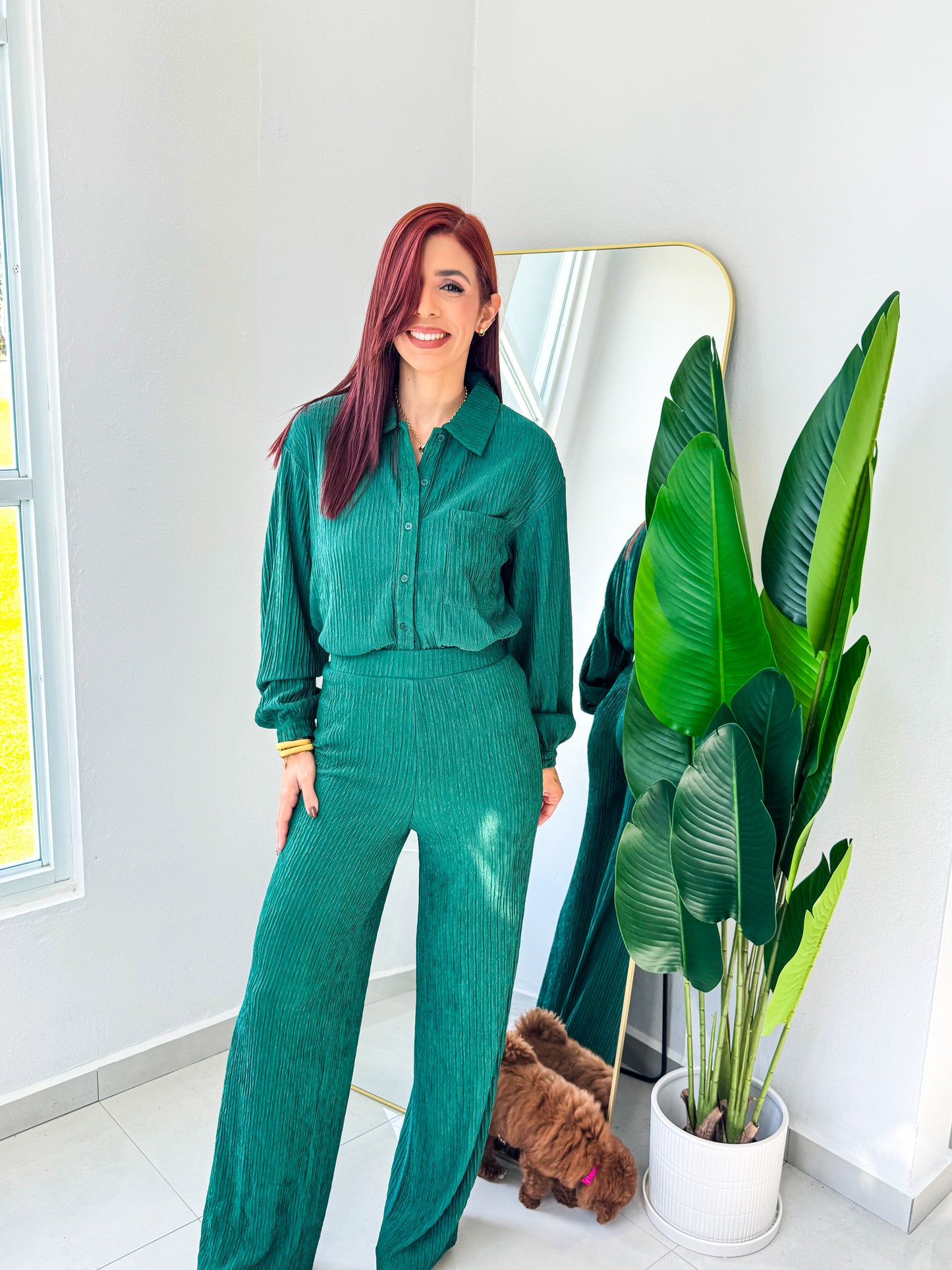 “Elisa” Emerald Green 3pcs Set