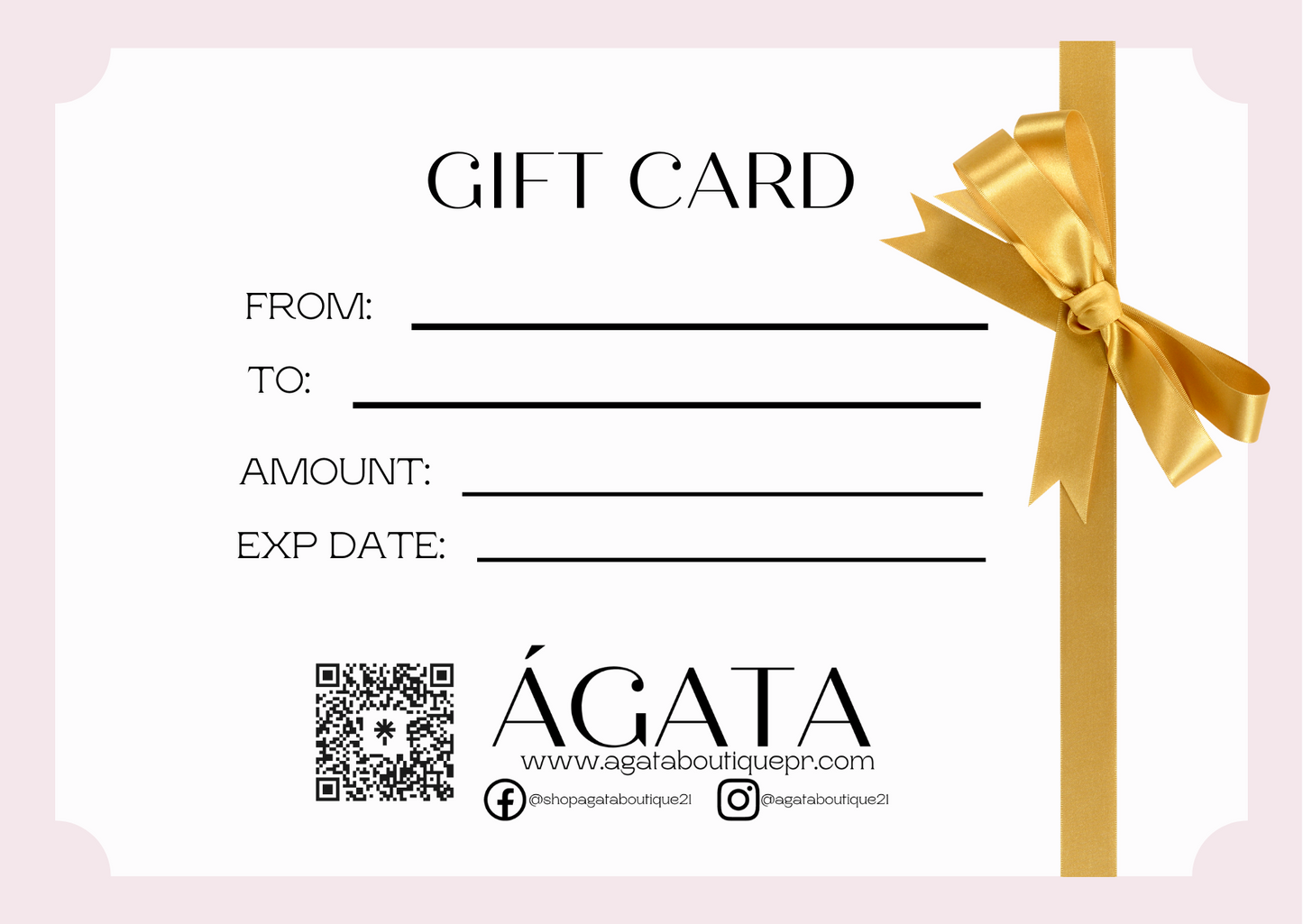 Gift card/ certificado de regalo