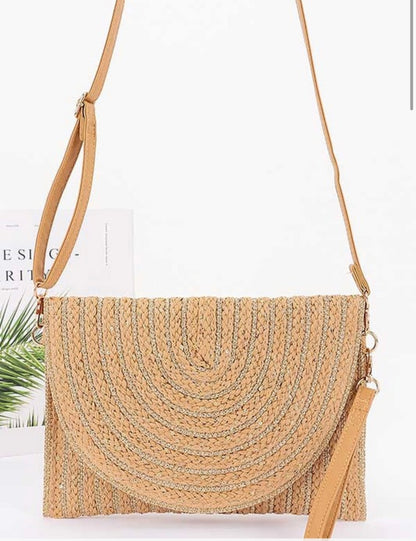 Envelope Clutch (ivory & khaki)
