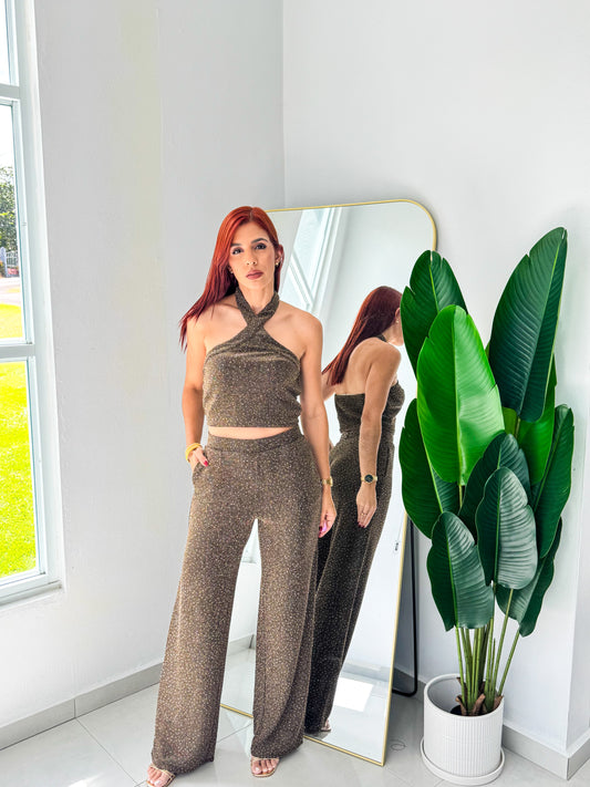 “Rebeca” Lurex Gold Set (Holiday)