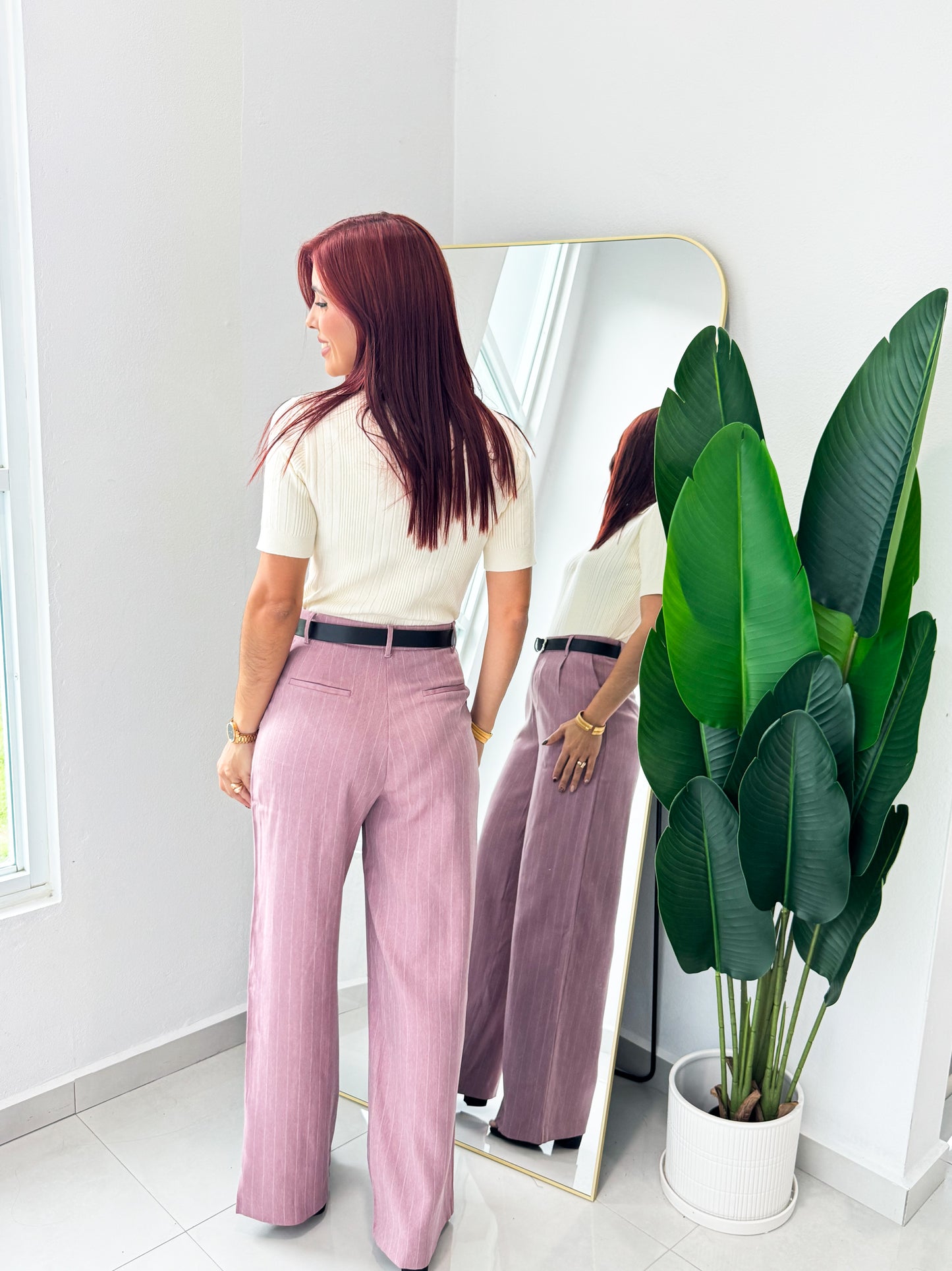 “Ariana” Knit Cream Top