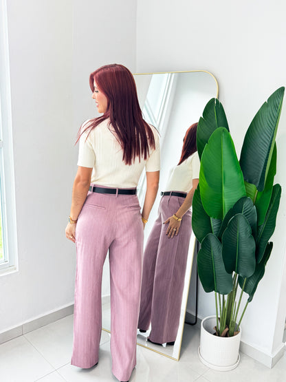 “Ariana” Knit Cream Top