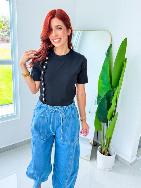 “Sofia” Black Top