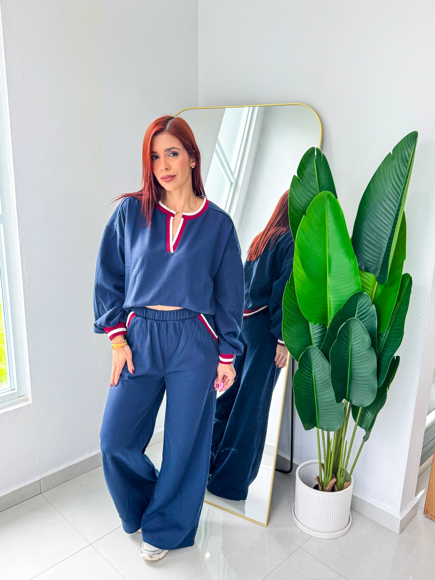 “Claudia” Navy Travel Set