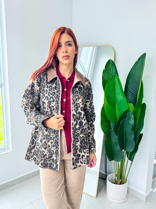 “Liah” Animal Print Jacket (2 colors)