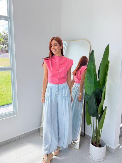 “Mariana” Coral Top