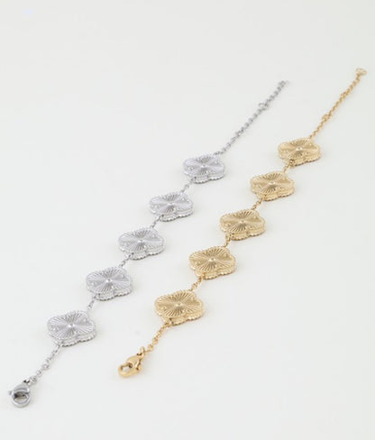 Clover Charms Gold & Silver Bracelet