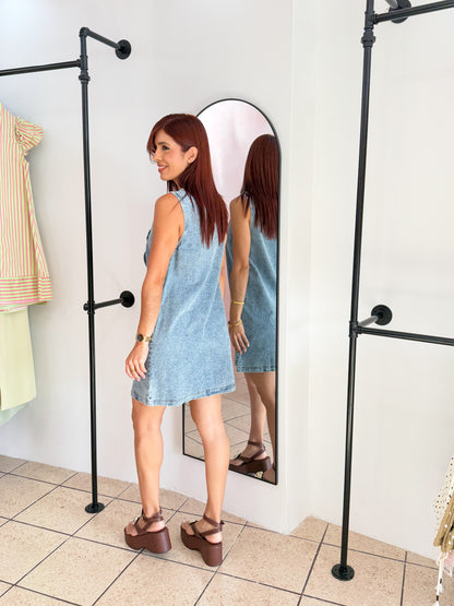 “Leila” Denim Wash Dress