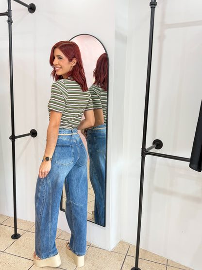 “Jimena” Barrel Jean