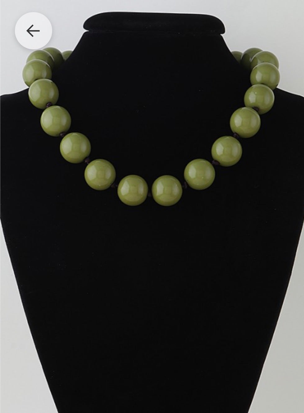 Burgundy, Yellow & Olive Crystal Beaded Necklace