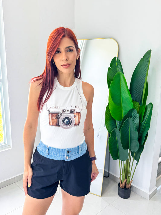 Cámara WHITE Tank Top