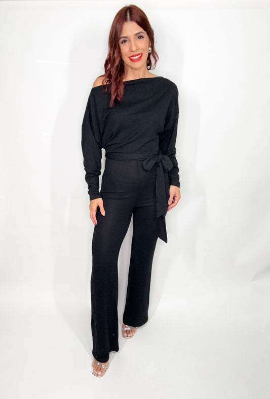 “Camila” Black Jumpsuit