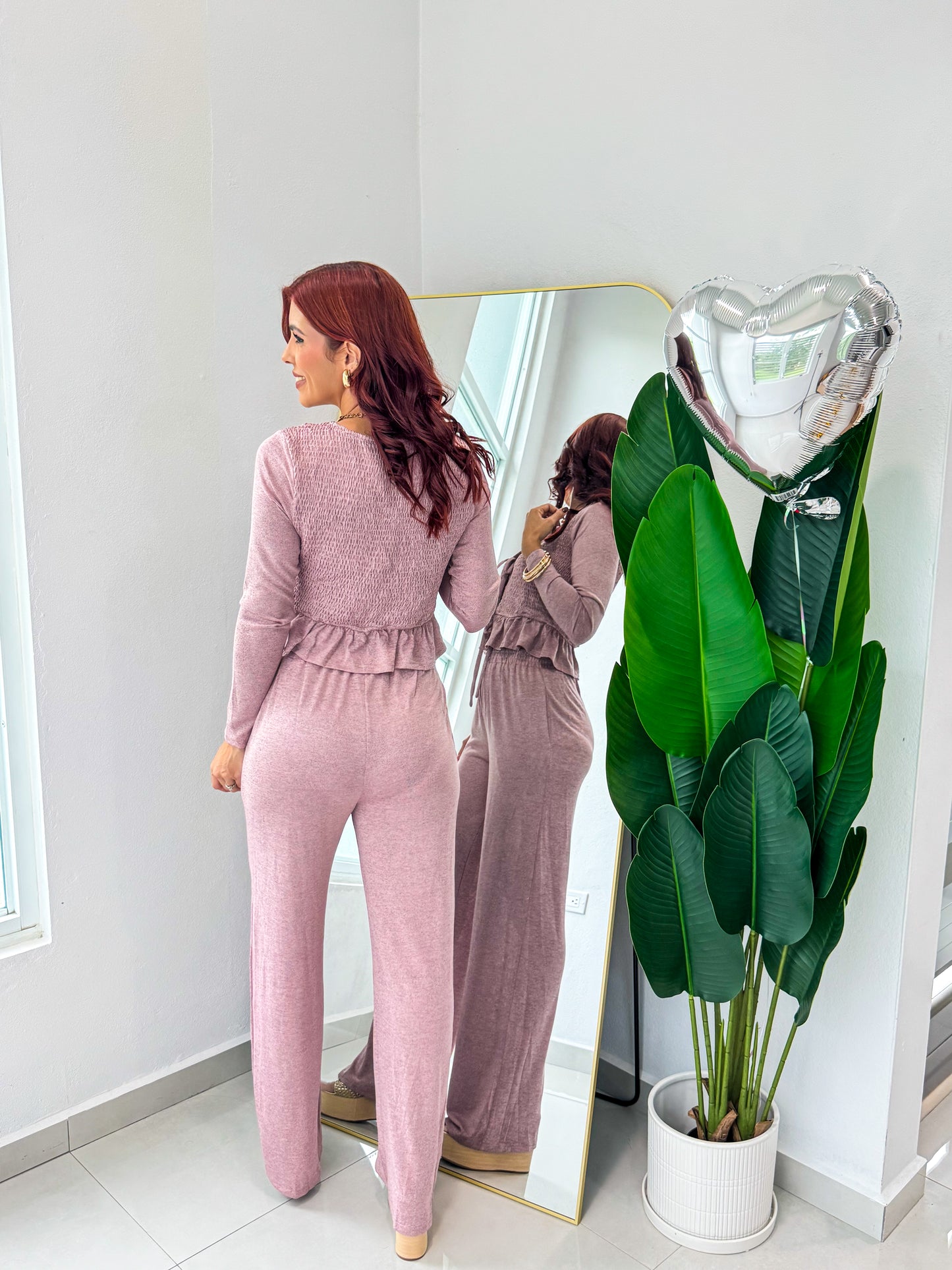 “Emily” Mauve Set