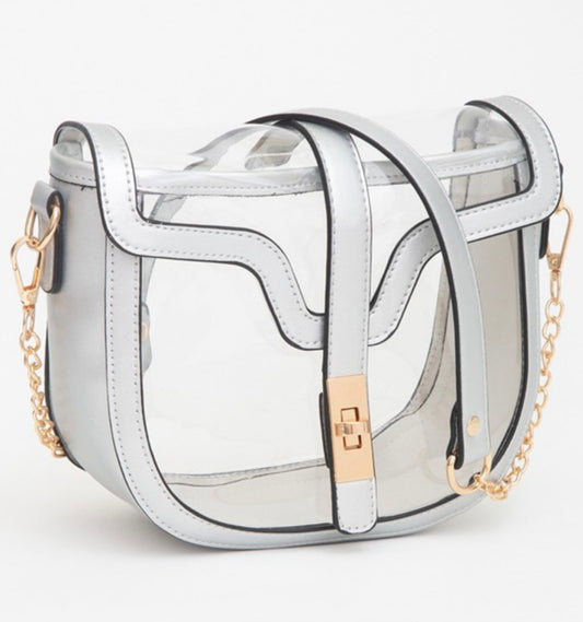 Silver & Gold Transparent Bag
