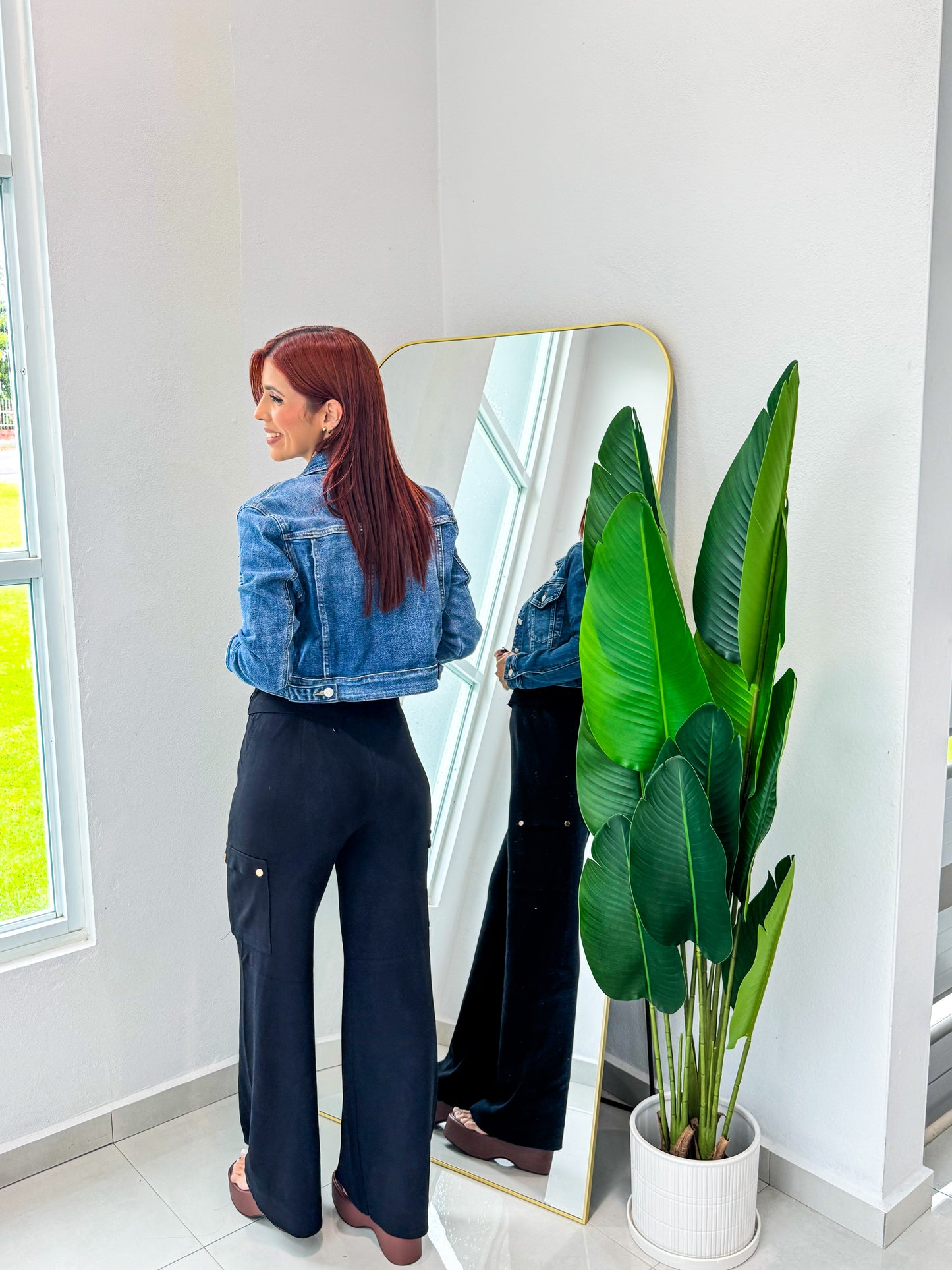 “Zamira” Denim Crop Jacket