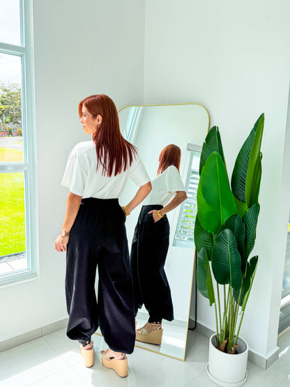 “Alina” White Hearts Top