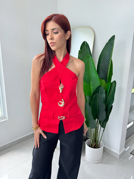 “Rosa” Red TOP